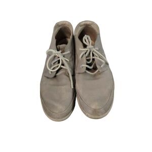 Ecco Men's light grey‎ leather with leather tie casual shoes